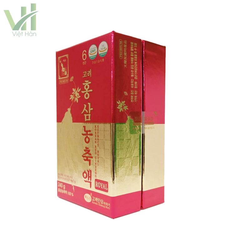 <em>Góc sản phẩm cao hồng sâm Hàn Quốc - 240 gram KGS</em>