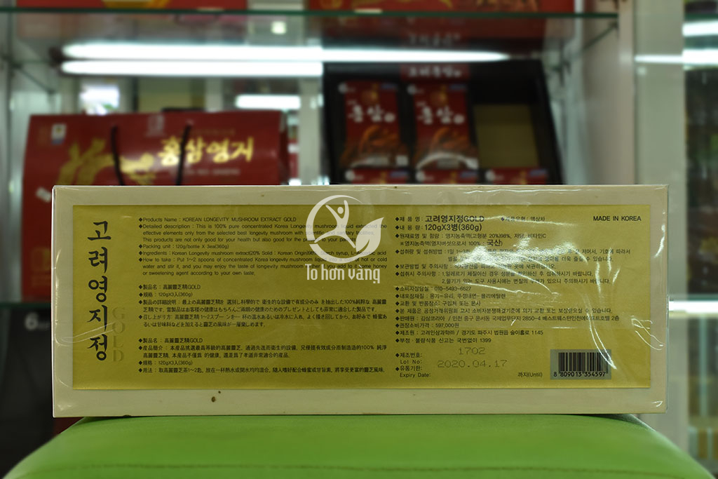 Hình ảnh thông tin hộp Cao Linh Chi Thượng Hạng Hàn Quốc Hình ảnh thông tin hộp Cao Linh Chi Thượng Hạng Hàn Quốc
