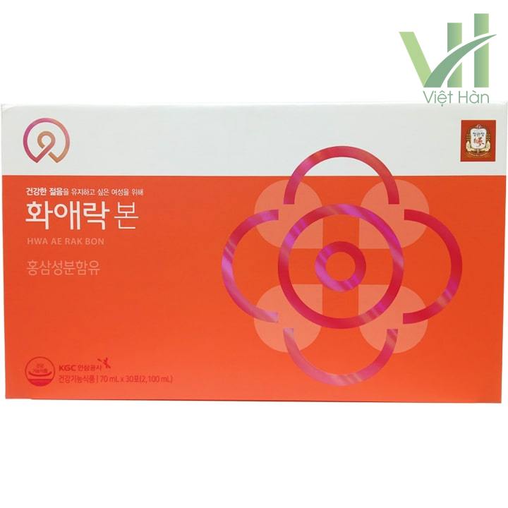 Mặt trước sản phẩm Nước hồng sâm dành cho nữ giới KGC