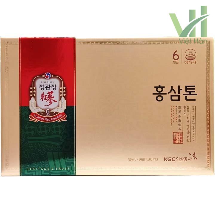 Mặt trước sản phẩm nước hồng sâm KGC Hàn Quốc - 50ml x 30 gói