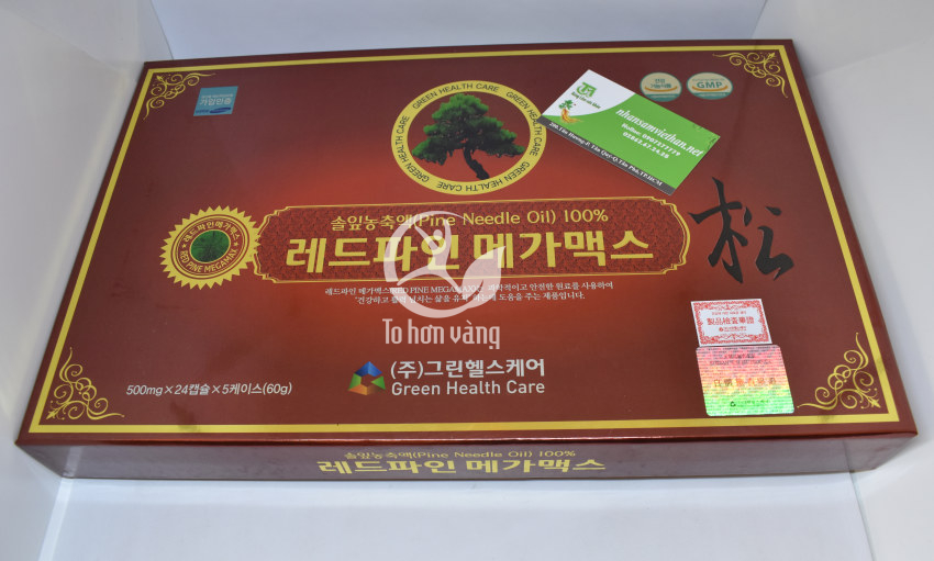 Hình ảnh hộp viên tinh dầu thông đỏ Pine Needle Oil 120 viên Hình ảnh hộp viên tinh dầu thông đỏ Pine Needle Oil 120 viên