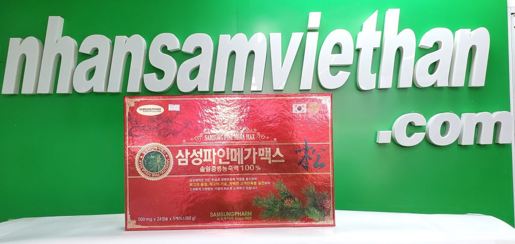 Hình ảnh:Viên tinh dầu thông đỏ Samsung Pine Mega Max 120 viên Hàn Quốc