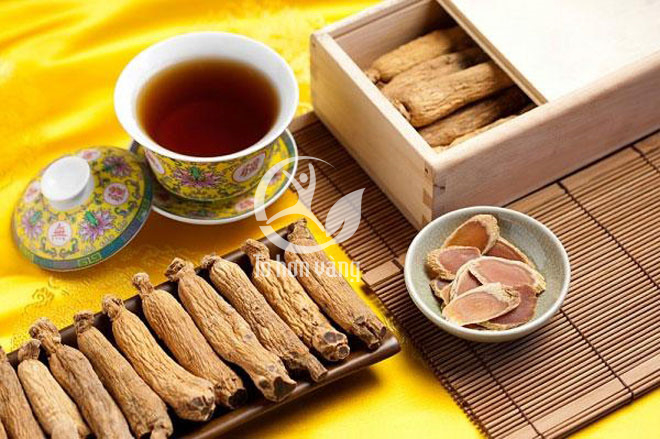 Hồng sâm khô dùng để pha trà