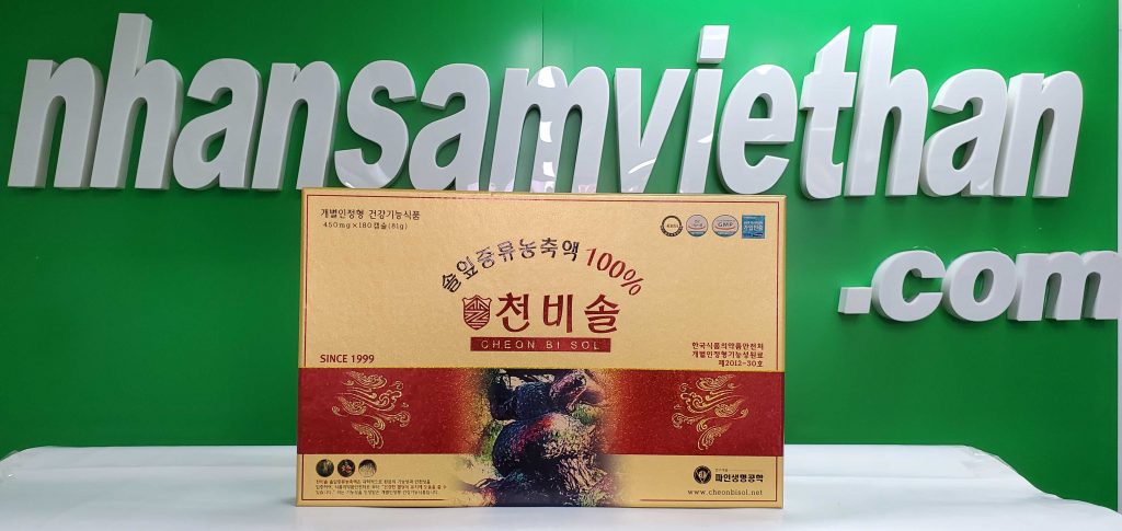 Hình ảnh: Tinh dầu thông đỏ Hàn Quốc Cheon Bi Sol cao cấp 180 viên Hình ảnh: Tinh dầu thông đỏ Hàn Quốc Cheon Bi Sol cao cấp 180 viên