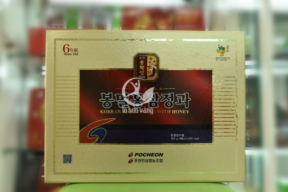 Hình ảnh Hồng sâm nguyên củ tẩm mật ong 300g Pocheon Hình ảnh Hồng sâm nguyên củ tẩm mật ong 300g Pocheon