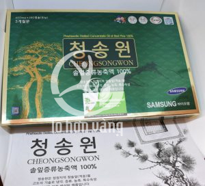 Tinh dầu thông đỏ Hàn Quốc là thực phẩm chức năng cao cấp chăm sóc sức khỏe hiệu quả