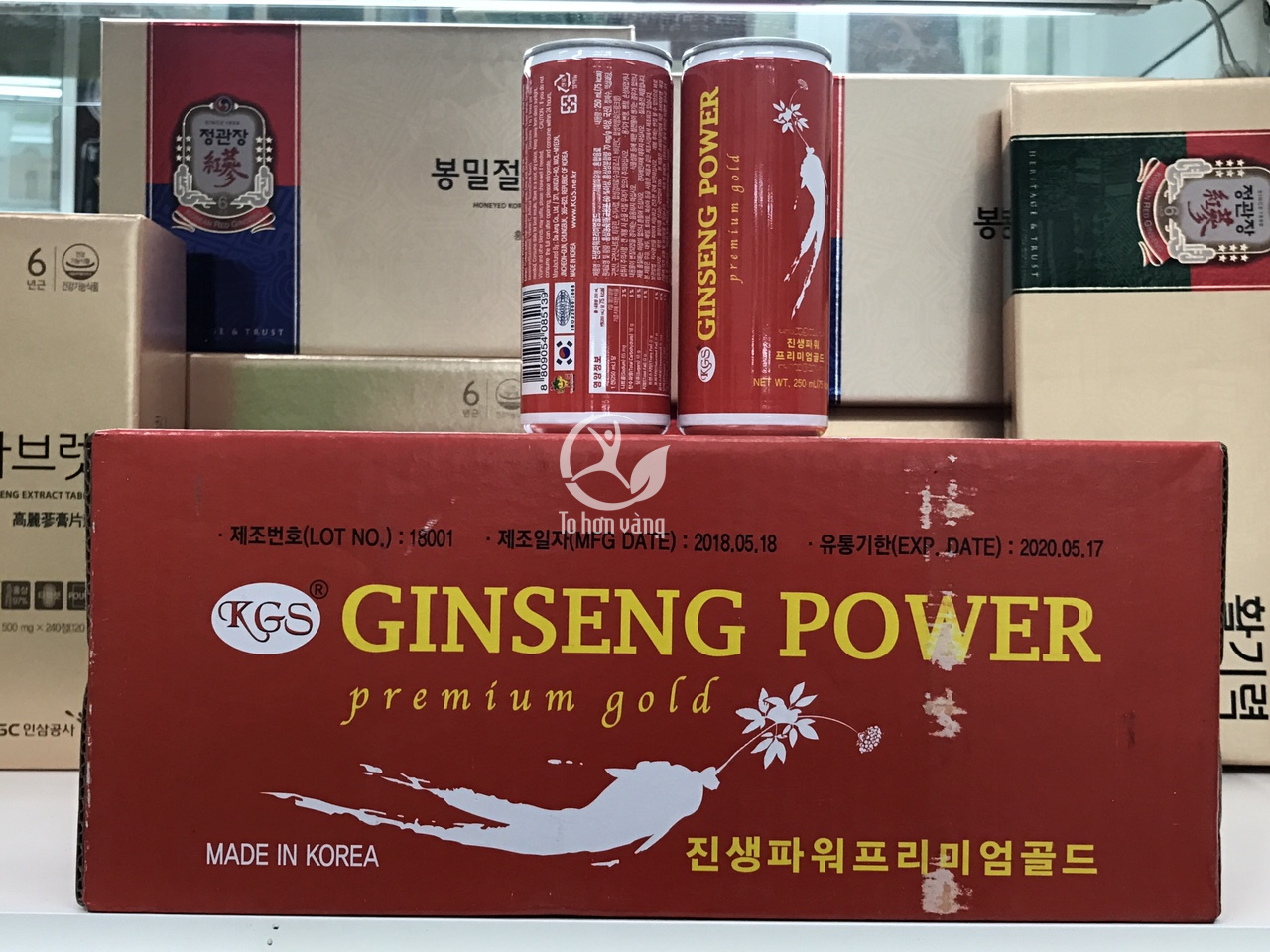 Hình ảnh Nước hồng sâm lon Ginseng Power 24 lon KGS Hình ảnh Nước hồng sâm lon Ginseng Power 24 lon KGS
