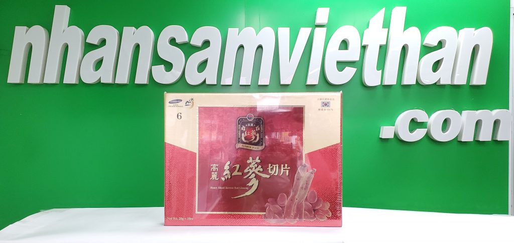 Hình ảnh: Hồng sâm lát tẩm mật ong Sambok Hàn Quốc 20gram x 10 gói