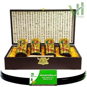 Cao hồng sâm Kanghwa Hàn Quốc 250 gram x 4 lọ hộp gỗ