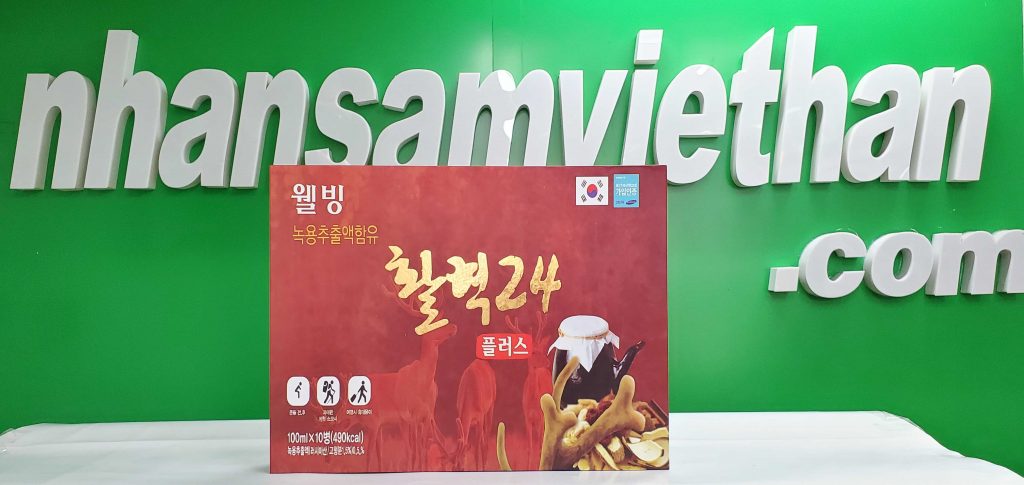 Hình ảnh: Nước hồng sâm nhung hươu Hàn Quốc 100ml x 10 chai