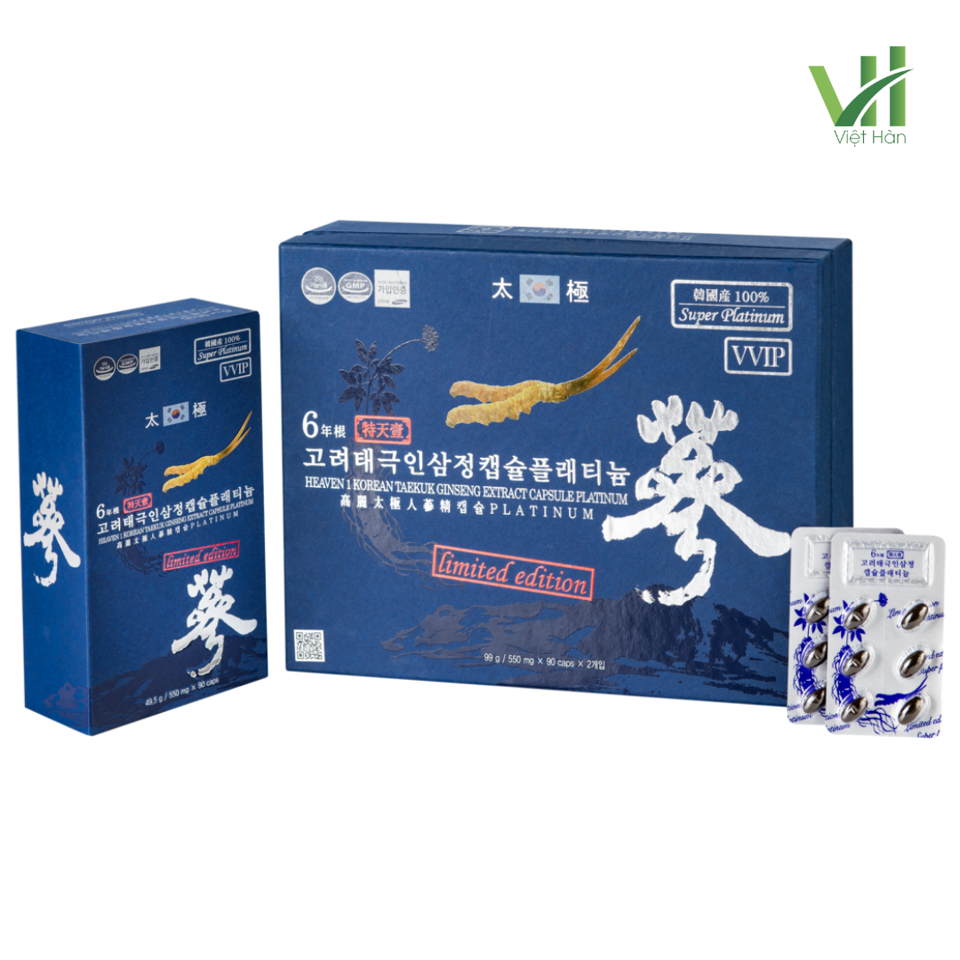 Viên Thiên Sâm Đông Trùng Hạ Thảo Cao cấp Hộp 180 viên