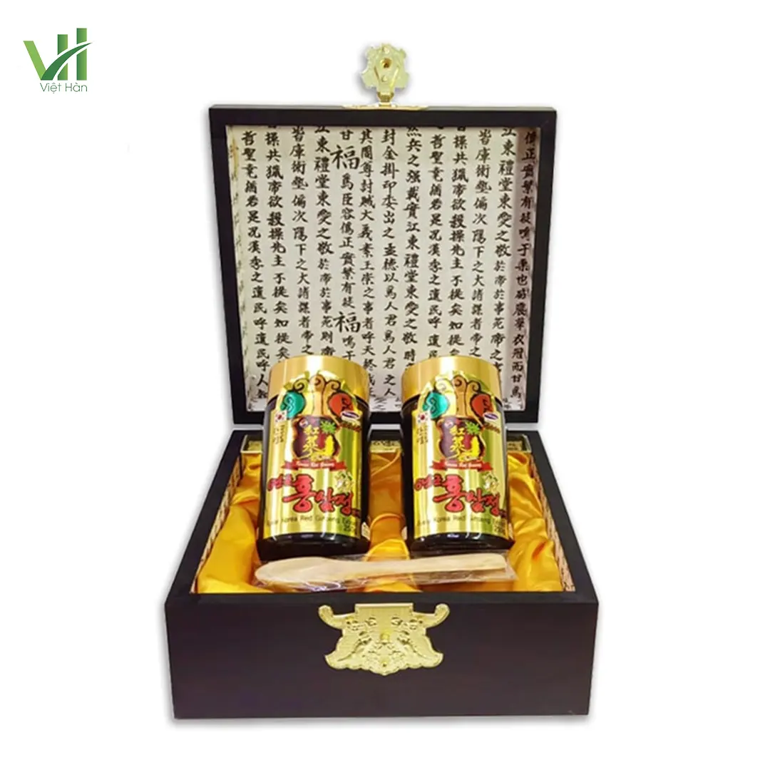 Cao Hồng Sâm Kanghwa Hàn Quốc Hộp gỗ 250g x 2 lọ
