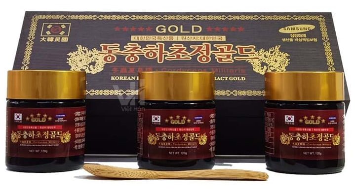 hộp gỗ cao đông trùng hạ thảo 120gram