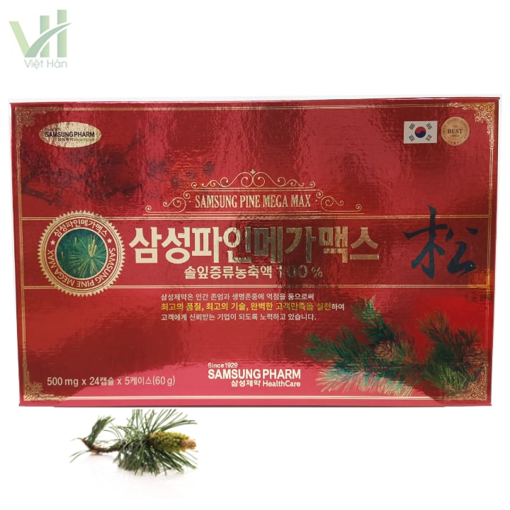 Mặt trước viên tinh dầu thông đỏ Hàn Quốc Samsung Mặt trước viên tinh dầu thông đỏ Hàn Quốc Samsung