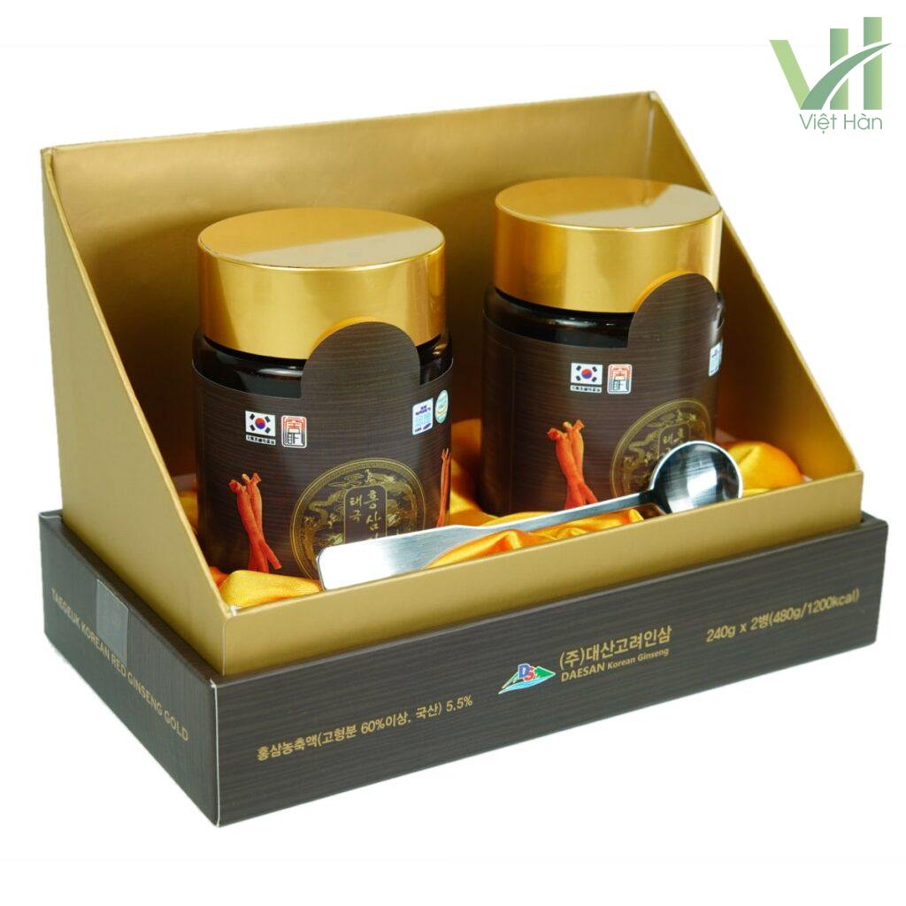 Hình ảnh: Bên trong sản phẩm Cao Hồng Sâm Daesan cao cấp 2 lọ x 240g chính hãng Hàn Quốc Hình ảnh: Bên trong sản phẩm Cao Hồng Sâm Daesan cao cấp 2 lọ x 240g chính hãng Hàn Quốc