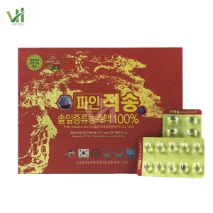 Tinh dầu thông đỏ chính phủ Hàn Quốc mẫu mới hộp 120 viên