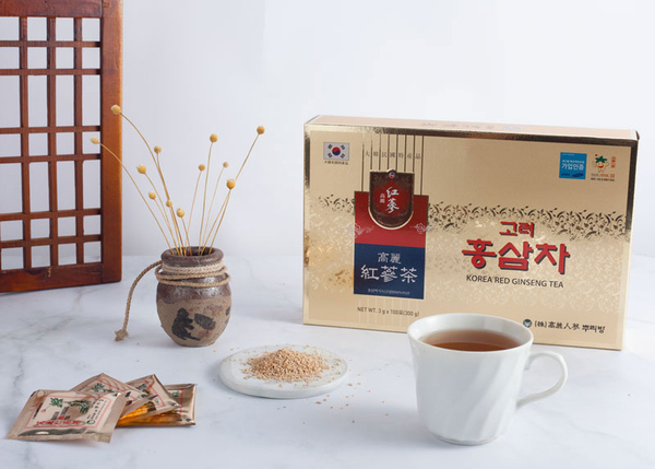 Cách pha trà hồng sâm dạng gói