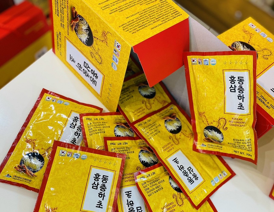 hồng sâm đông trùng hạ thảo tăng cân