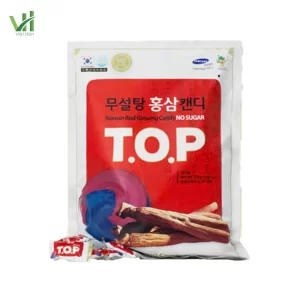 Kẹo hồng sâm T.O.P không đường Hàn Quốc 500g thượng hạng