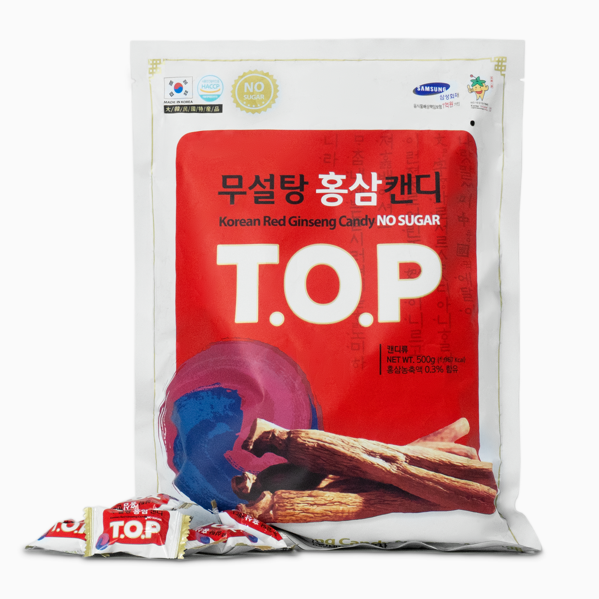 Kẹo hồng sâm không đường T.O.P