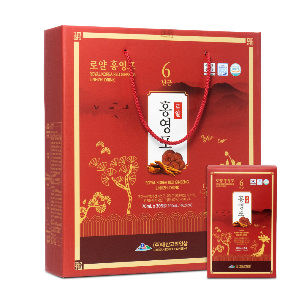 Nước hồng sâm linh chi Daesan 70ml x 30 gói