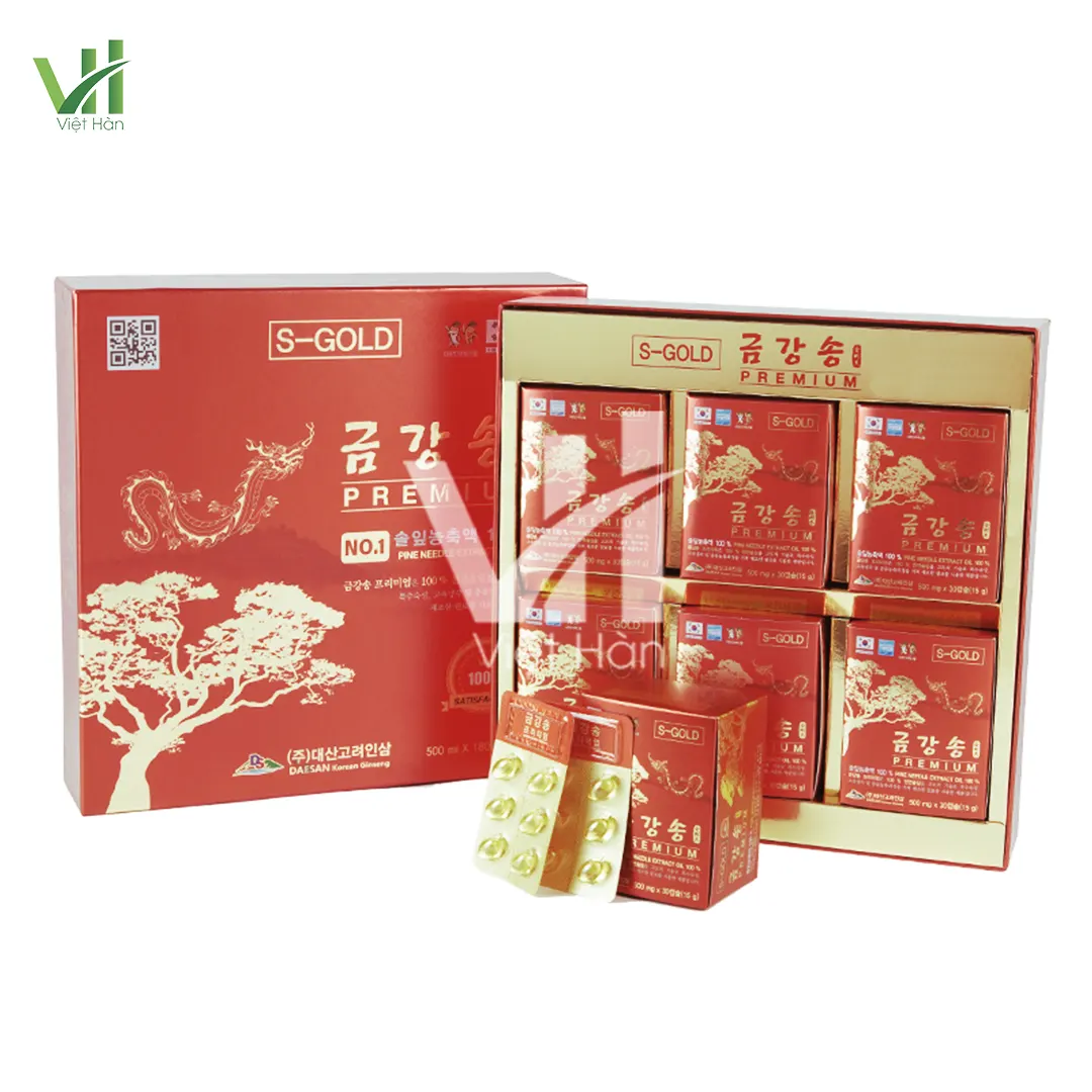Hình ảnh: Tinh dầu thông đỏ Pine jeok song Gold cao cấp tại Nhân Sâm Việt Hàn