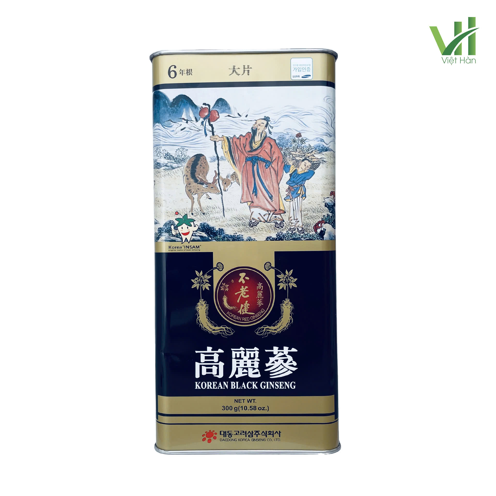 Hắc Sâm Củ Khô Daedong 300g (11–20 Củ)