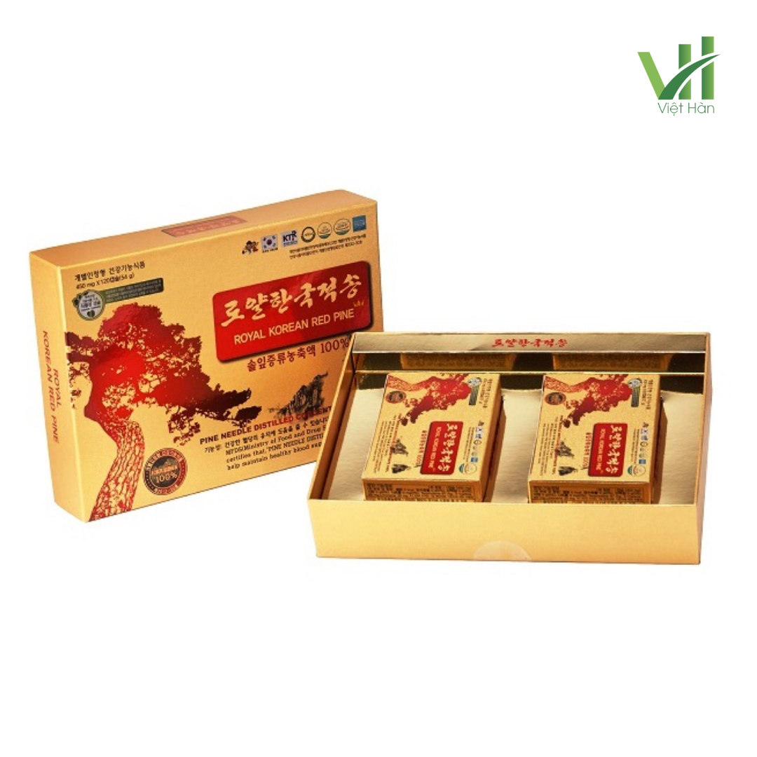 Tinh Dầu Thông Đỏ Hoàng Gia Daedong 450mg x 120 viên