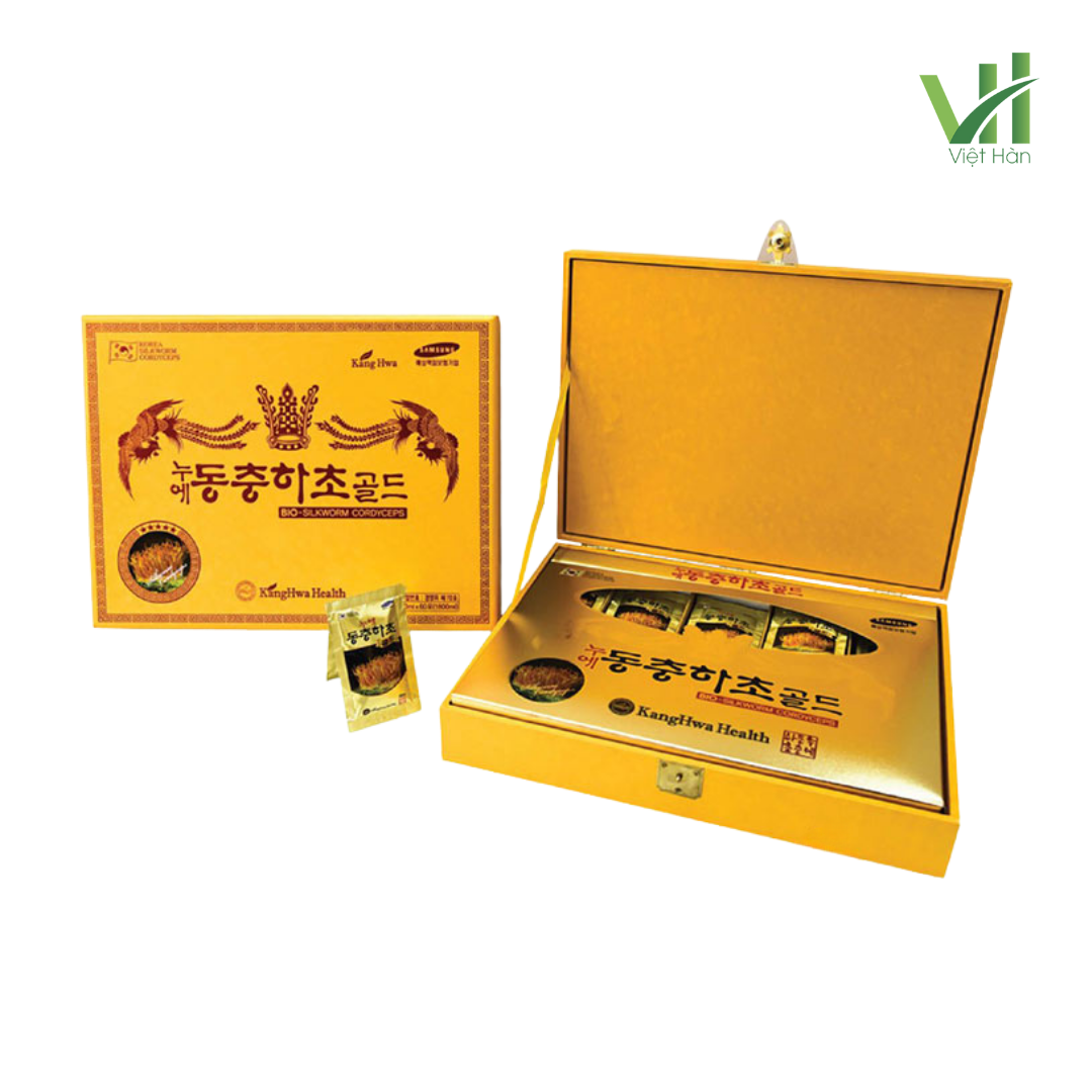 Nước Đông Trùng Hạ Thảo Royal Pocheon (Hộp Vàng) 30ml x 60 Gói