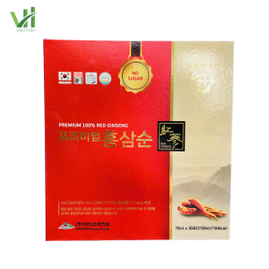 Alternative view of Nước Hồng Sâm Không Đường Daesan Hàn Quốc Hộp 70ml x 30 gói