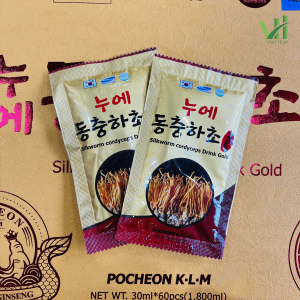 Alternative view of Nước Đông Trùng Hạ Thảo Royal Pocheon (Hộp Vàng) 30ml x 60 Gói