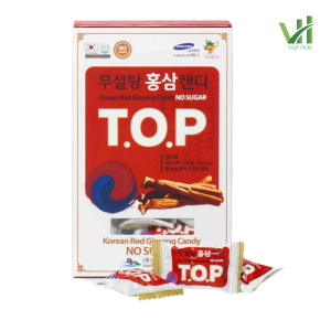 Hộp Kẹo Hồng Sâm T.O.P Không Đường Daesan 200 Gram Hàn Quốc