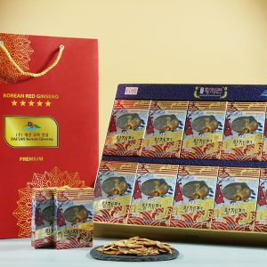 Alternative view of Hồng Sâm Lát Khô Daesan Hàn Quốc Hộp 10 gói x 12g