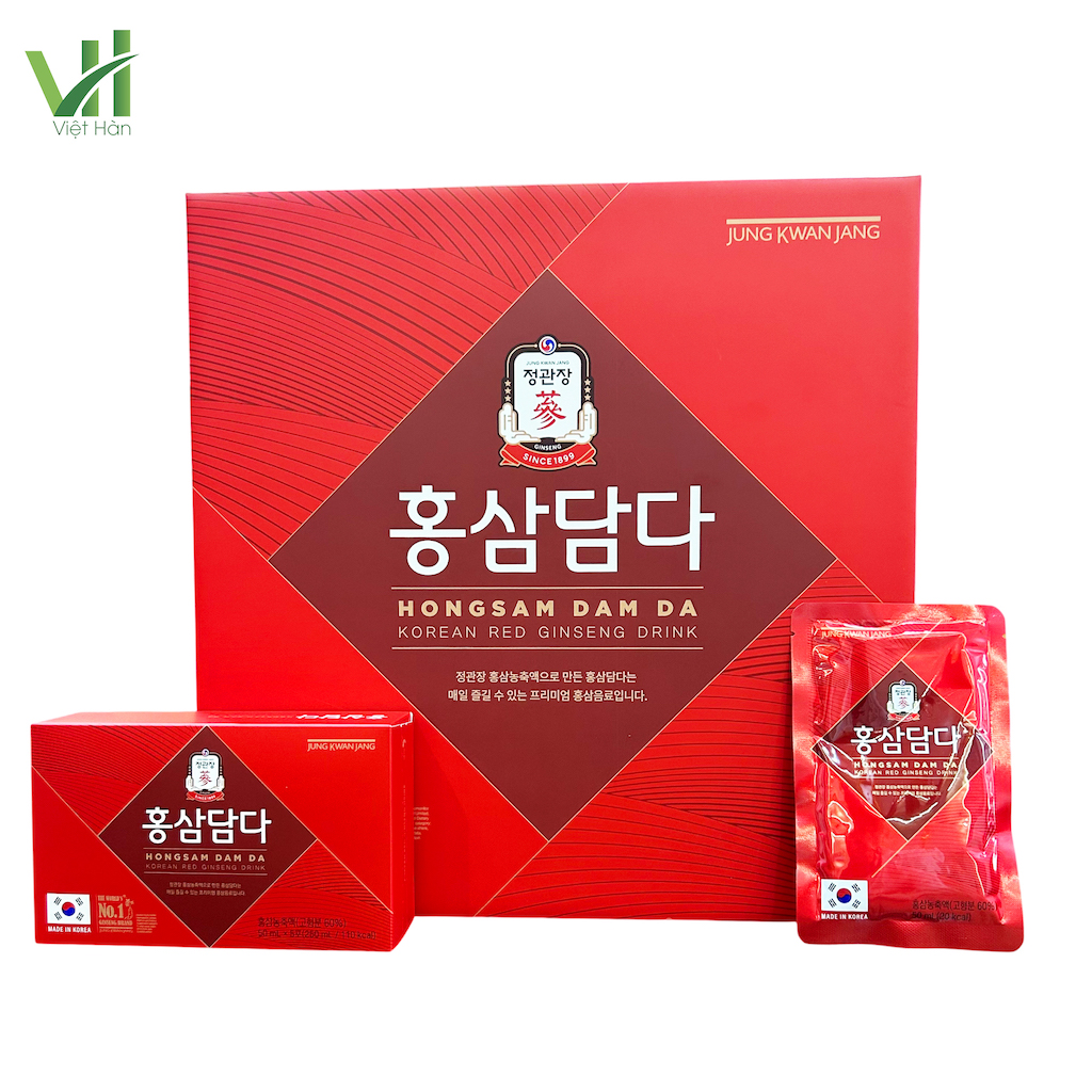 Nước Hồng Sâm DamDa Hàn Quốc 50ml x 30 Gói