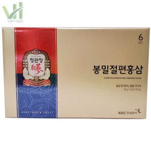 Alternative view of Hồng sâm thái lát tẩm mật ong KGC 6 gói x 20g