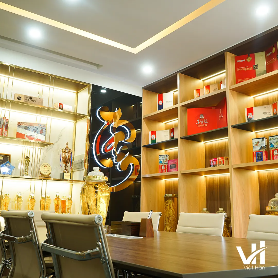 Không gian trưng bày Nhân Sâm Việt Hàn