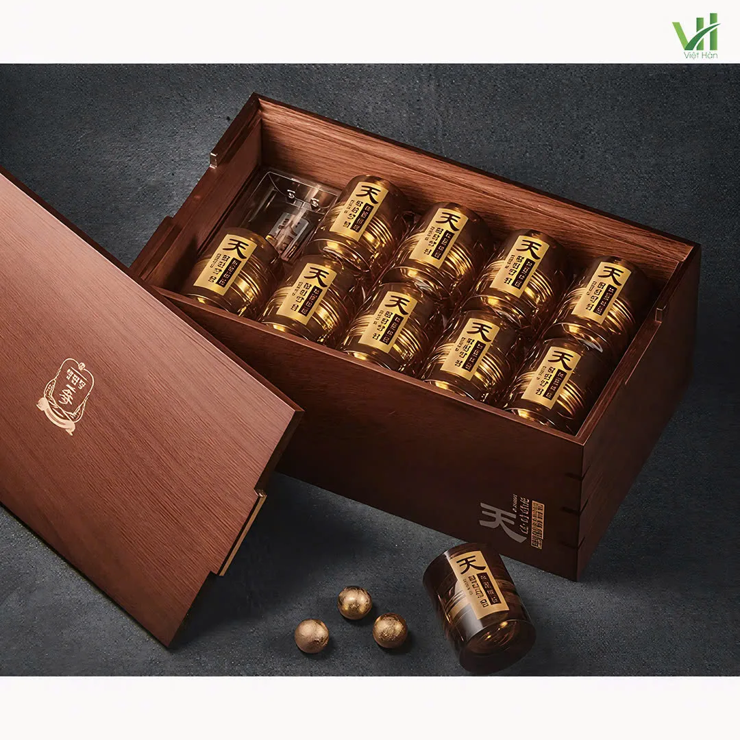 Thiên sâm linh đan dát vàng KGC Jung Kwan Jang Hwang Jin Dan Cheon Noble Line 4g x 20 viên - Ảnh 4